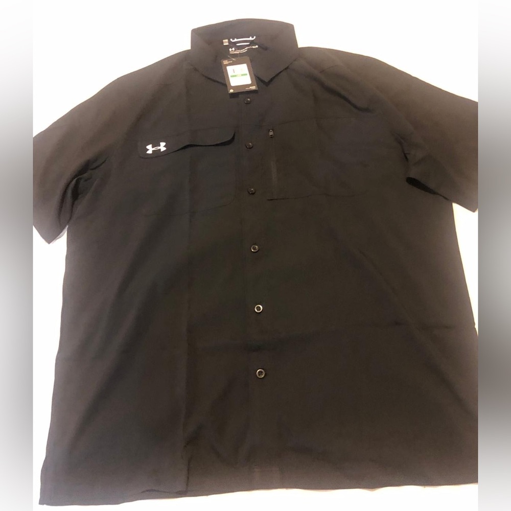 Under Armour Black Button-Up Shirt